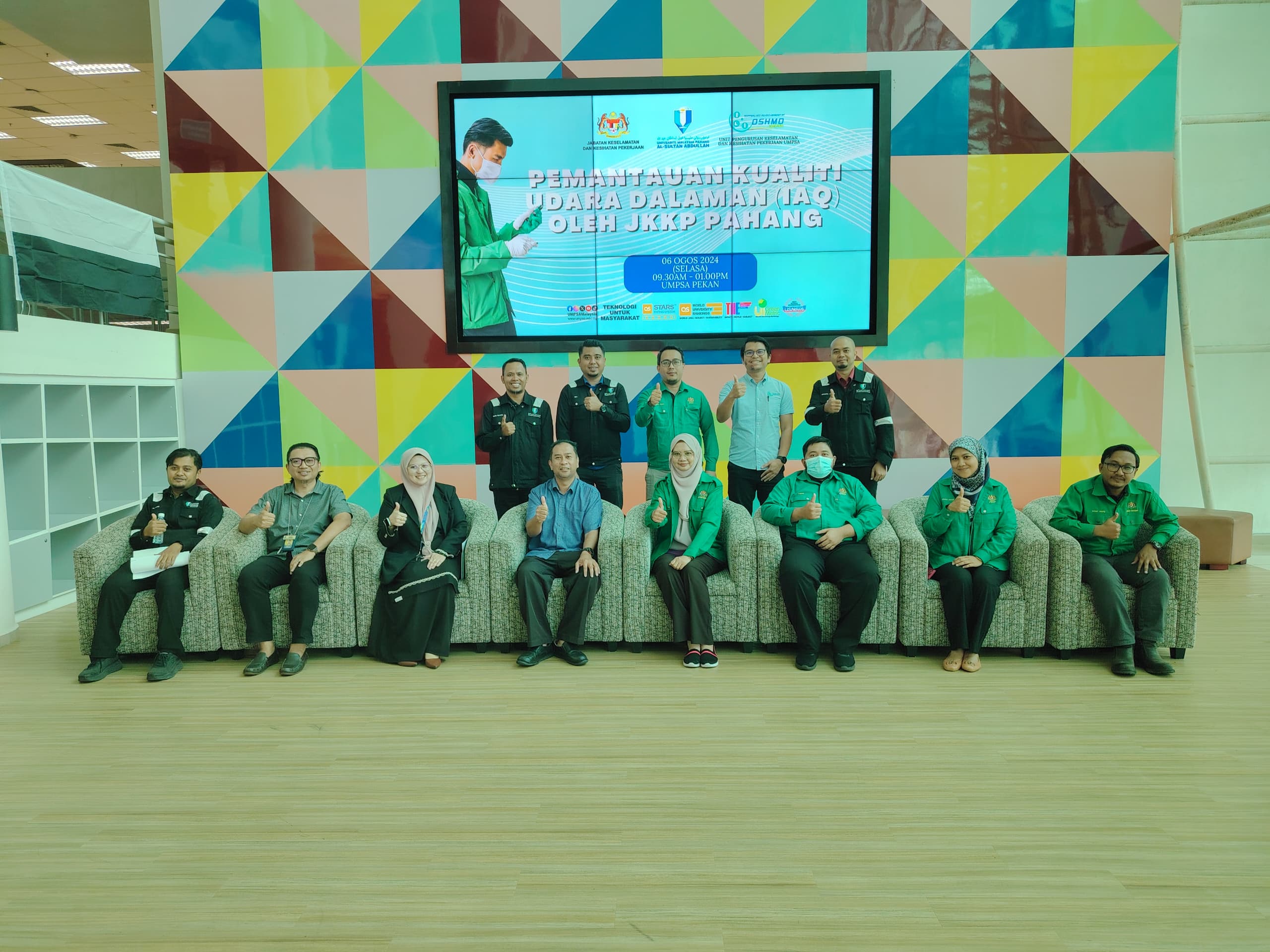 Pemantauan Kualiti Udara Dalaman (IAQ) oleh Pihak Jkkp Pahang  